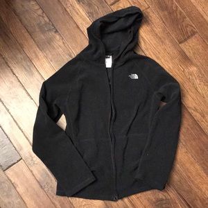 Kids XL hooded North Face full zip